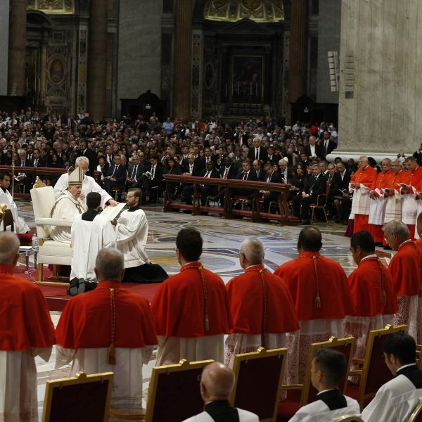 Pope Francis led a consistory for the creation of 20 new cardinals at St. Peter’s Basilica at the Vatican Aug. 27. Cardinal Robert W. McElroy, from the San Diego Diocese, was among them.