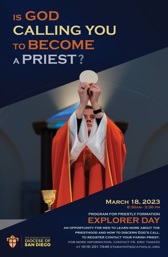 Is God calling you to become a priest? Explorer Day Flyer